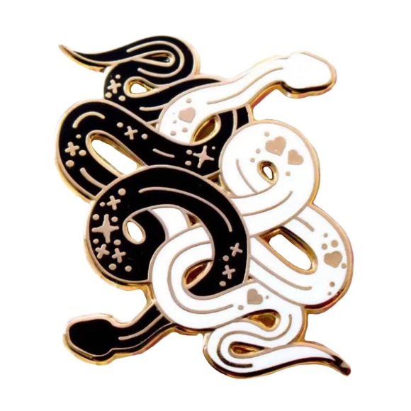 Perfect Balance Snake Enamel Pin - Picture 2 of 2